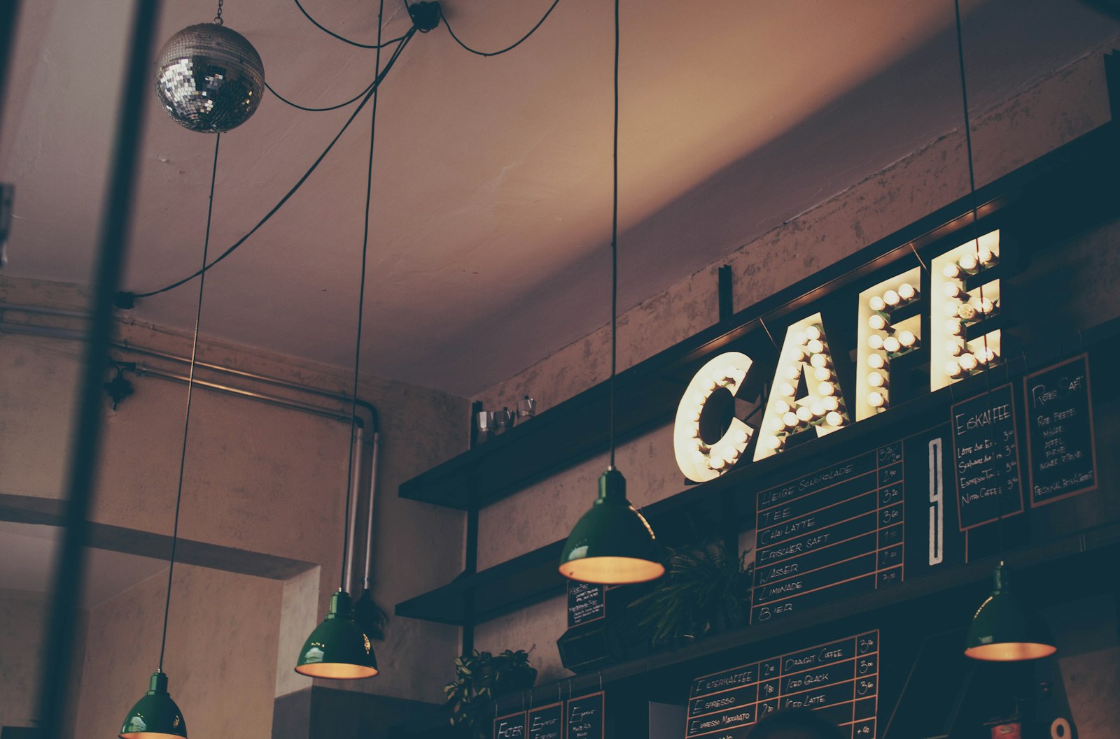 Premium Cafe Lounge Background